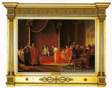 ジェアン・ジョルジュ・ヴィベール Painting - ナポレオンと息子の学術画家 ジェアン・ジョルジュ・ヴィベール